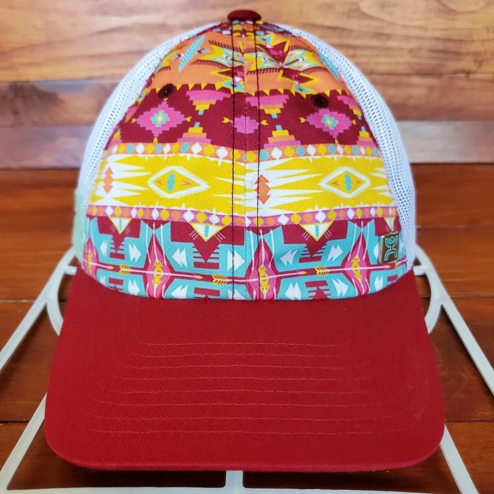 Hooey Aztec Hat Cap Women Snapback Mesh‎ Adjustable OSFM Western